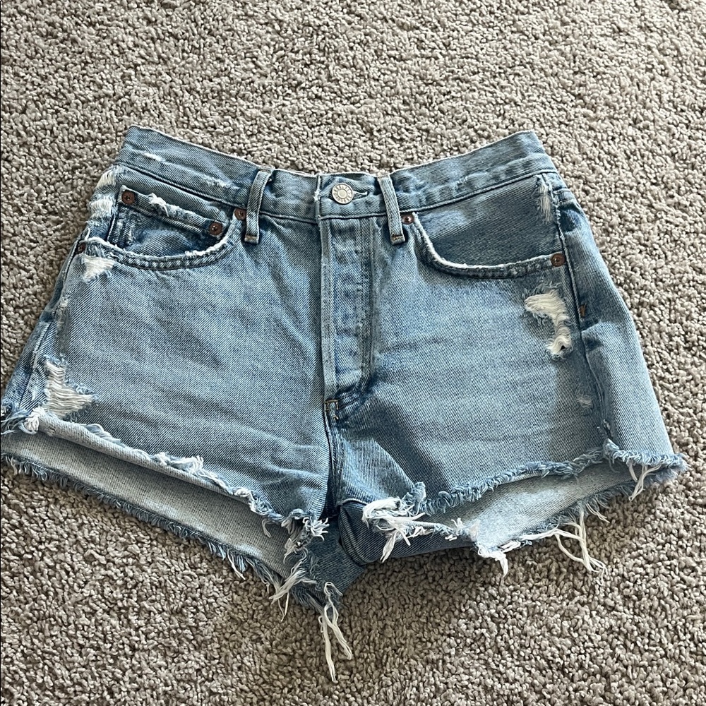 Agolde Parker Distressed Denim Women Shorts